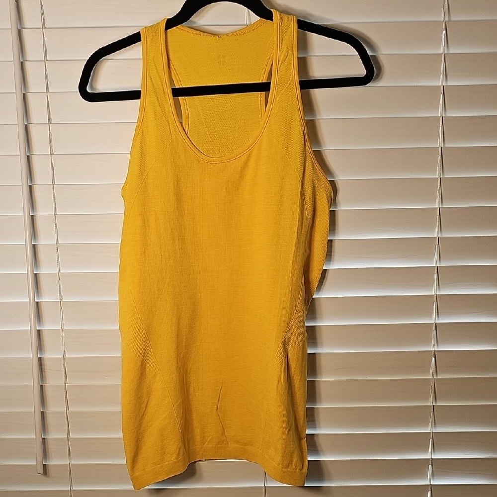Sweaty Betty Womens Athlete Seamless Workout Vest Golden Yellow Size XL NWT